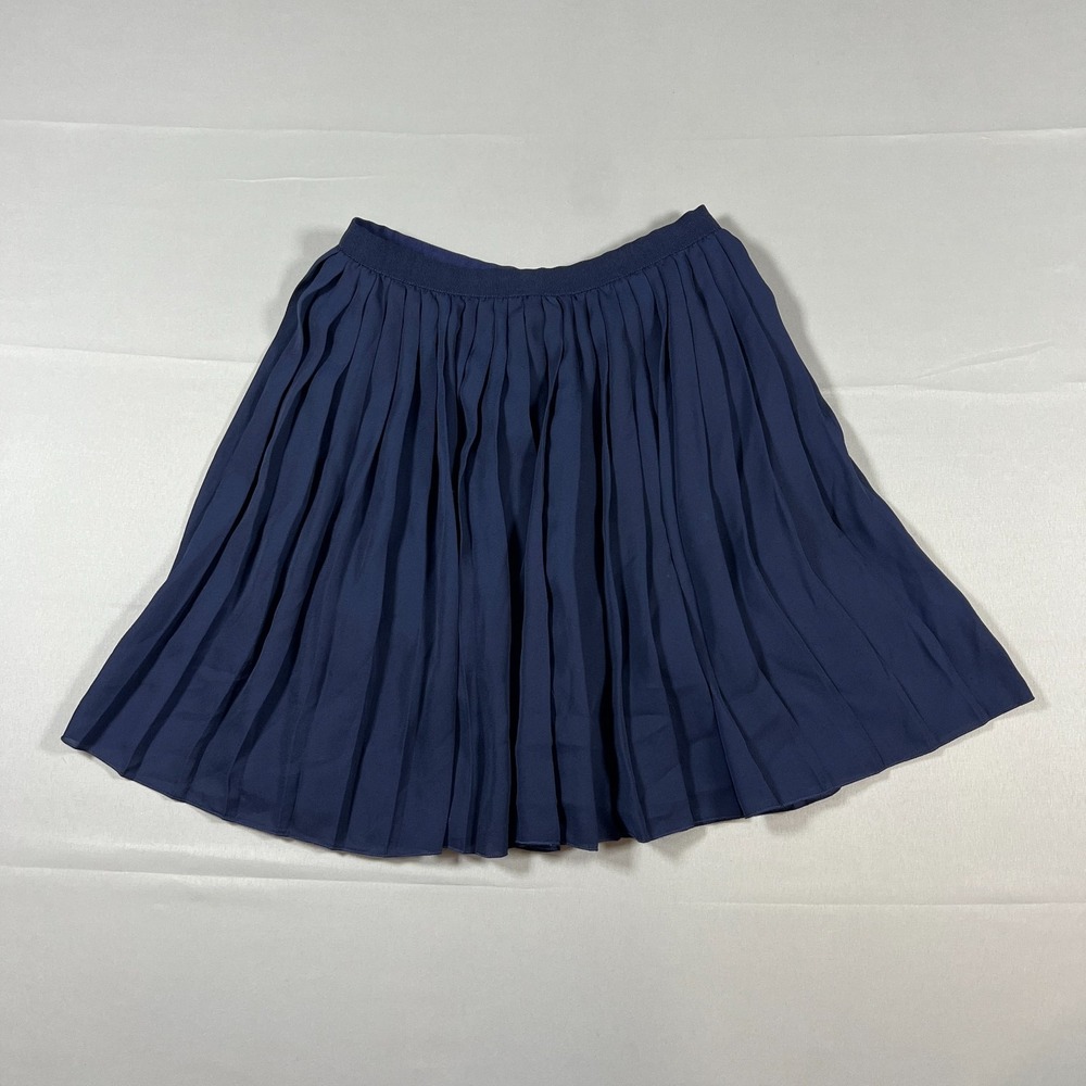 Uniqlo Active Pleated Tennis Skirt Womens S Navy Blue Lightweight Quick Drying